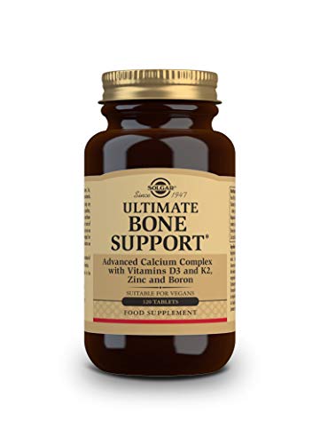 Solgar - Ultimate Bone Support, Calcio complex avanzado con vitaminas D3, K2, Zinc y Boro, 120 Comprimidos