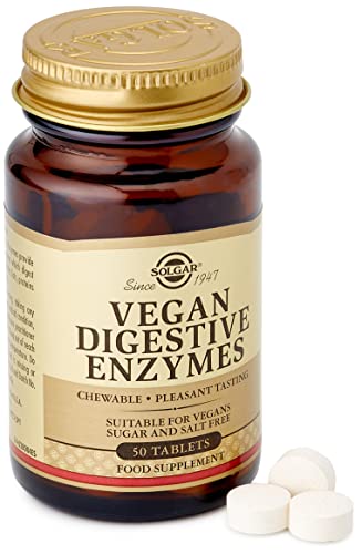 Solgar - Vegan Enzimas Digestivas - Comprimidos Masticables - Envase de 50