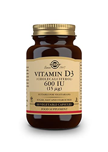 Solgar Vitamina D3 (Colecalciferol) 600 UI (15 µg) Cápsulas vegetales - Envase de 60