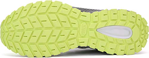 SOLLOMENSI Zapatillas de Deporte Hombres Mujer Running Zapatos para Correr Gimnasio Sneakers Deportivas Padel Transpirables Casual Montaña 43 EU H Verde
