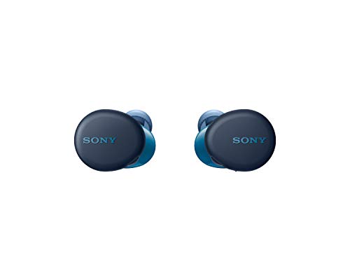 Sony WFXB700 - Auriculares True Wireless (Totalmente inalámbrico, Bluetooth, Extra Bass, Micro para Llamadas Manos Libres, 18h de batería, Resistencia IPX4), Azul (WFXB700L)