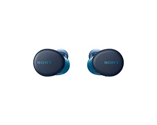 Sony WFXB700 - Auriculares True Wireless (Totalmente inalámbrico, Bluetooth, Extra Bass, Micro para Llamadas Manos Libres, 18h de batería, Resistencia IPX4), Azul (WFXB700L)