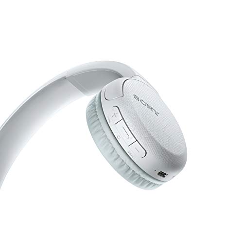 Sony WH-CH510 - Auriculares inalámbricos bluetooth de diadema con hasta 35h de autonomía, blanco