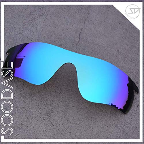 SOODASE Para Oakley Radarlock Path Gafas de sol Azul/Plata/Verde Lentes de repuesto polarizadas