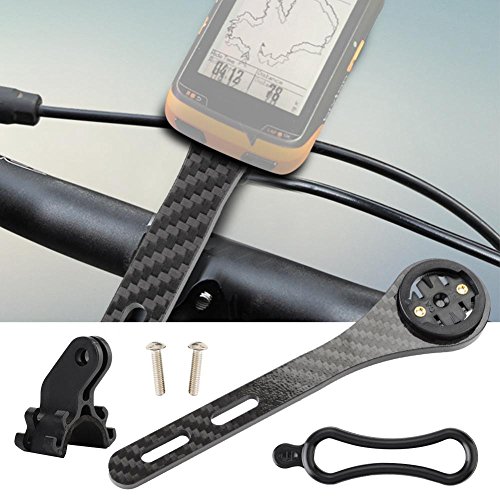 Soporte para computadora de Bicicleta, Soporte de extensión de Soporte de Manillar de Fibra de Carbono para Manillar de Garmin Bryton