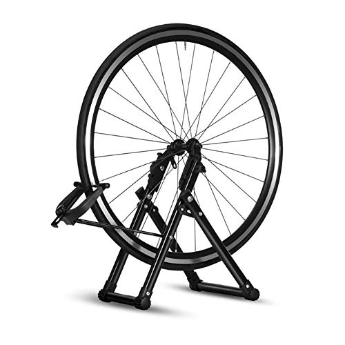 Soporte Suelo para Bicicletas, Soporte de Alineación de Rueda de Bicicleta para Bicicleta, Soporte Plegable para Mantenimiento de Bicicletas Portátil, para Ruedas de 16 a 29 pulgadas