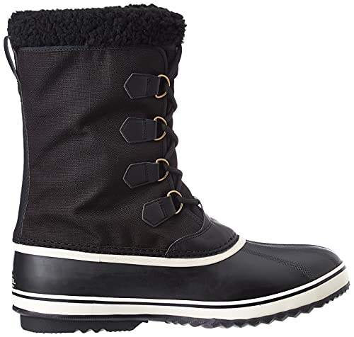 Sorel 1964 pac nylon Botas de invierno para Hombre, Negro (Black/Ancient Fossil), 44.5 EU