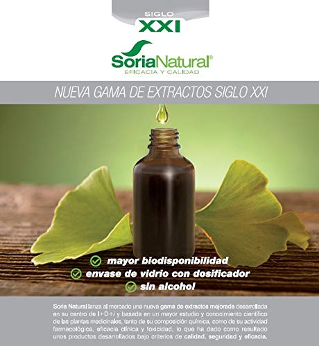 Soria Natural - EXTRACTO DE GINKGO BILOBA S. XXI - Complemento alimenticio - 50 ml – Antioxidante (PACK2)