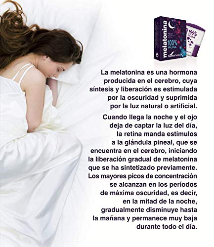 Soria Natural - Melatonina - Complemento alimenticio - Regulacion del sueño, insomnio - 180 comprimidos 1 mg cada comprimido - Jet-lag - Antiedad (PACK2)