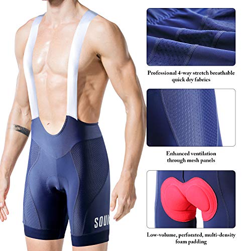 Souke Sports Culote Bicicleta Hombre Culotte Ciclismo Hombre Culote MTB Pantalones Cortos Ciclismo Hombre