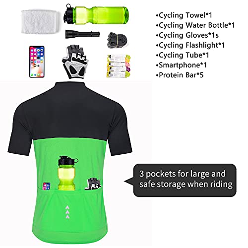 Souke Sports Maillot Ciclismo Hombre Verano Maillot Bicicleta Montaña Bike MTB Camiseta con Mangas Cortas