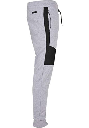 Southpole Color Block Tech Fleece Jogger Sudadera con Capucha, Gris Jaspeado, XXL para Hombre