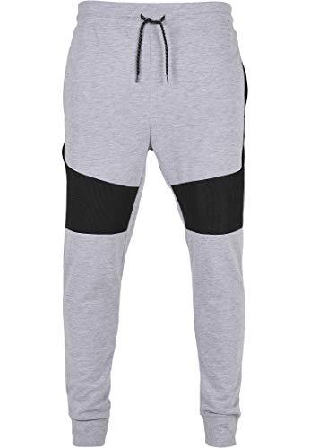 Southpole Color Block Tech Fleece Jogger Sudadera con Capucha, Gris Jaspeado, XXL para Hombre