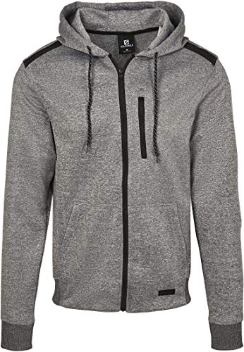 Southpole Tech Fleece Full Zip Hoody Sudadera con Capucha, Gris Marled, L para Hombre