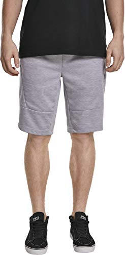 Southpole Tech Fleece Shorts Uni Pantalones Cortos, Gris, L para Hombre
