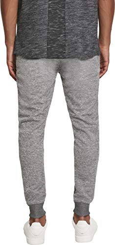 Southpole Zipper Pocket Tech Fleece Jogger Pantalones para Correr, Gris Marled, Large para Hombre