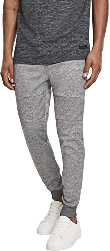 Southpole Zipper Pocket Tech Fleece Jogger Pantalones para Correr, Gris Marled, Large para Hombre