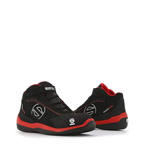 Sparco S0751546RSNR Zapatillas Racing EVO Red/Black, Rojo/Negro, 46 EU