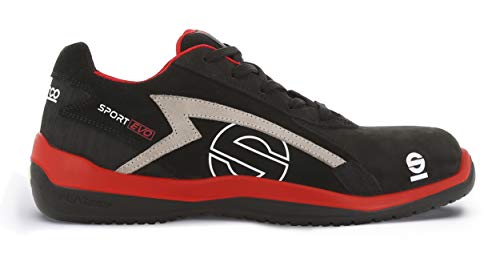 Sparco S0751641RSNR Zapatillas Sport EVO Negro Talla 41