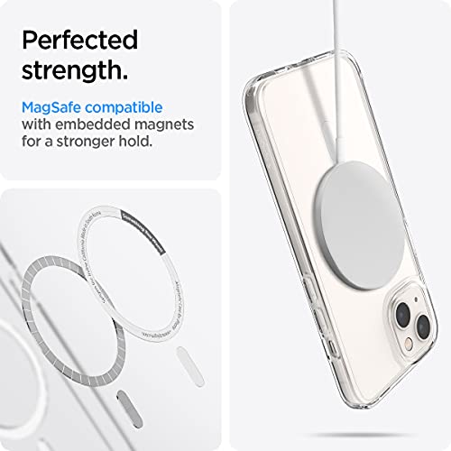 Spigen Funda Magnética Ultra Hybrid mag Compatible con iPhone 13 Mini - Blanco