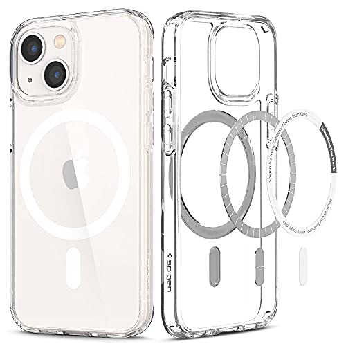 Spigen Funda Magnética Ultra Hybrid mag Compatible con iPhone 13 Mini - Blanco