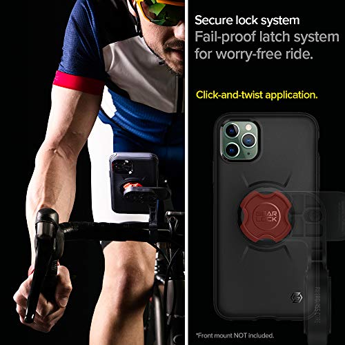 Spigen Gearlock - Soporte de Bicicleta para Apple iPhone 11 Pro MAX Case (2019), Color Negro
