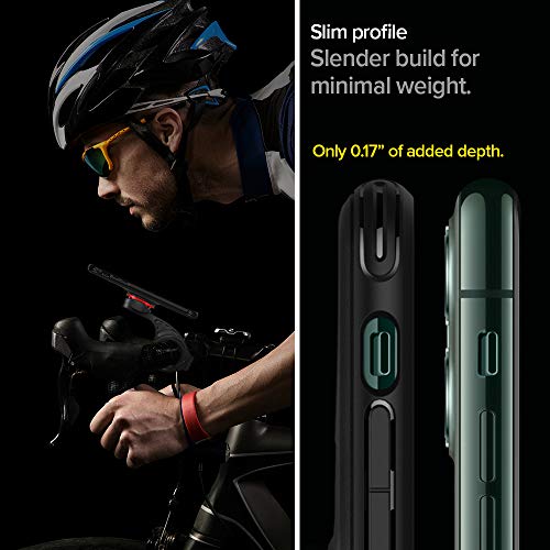 Spigen Gearlock - Soporte de Bicicleta para Apple iPhone 11 Pro MAX Case (2019), Color Negro