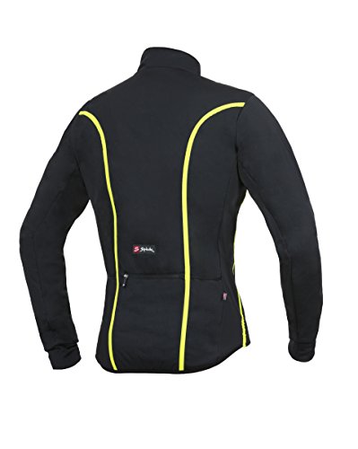 Spiuk Elite Plus Chaqueta, Hombre, Negro/Amarillo, L