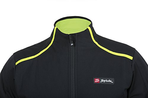 Spiuk Elite Plus Chaqueta, Hombre, Negro/Amarillo, L