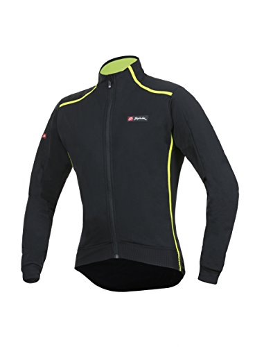 Spiuk Elite Plus Chaqueta, Hombre, Negro/Amarillo, L