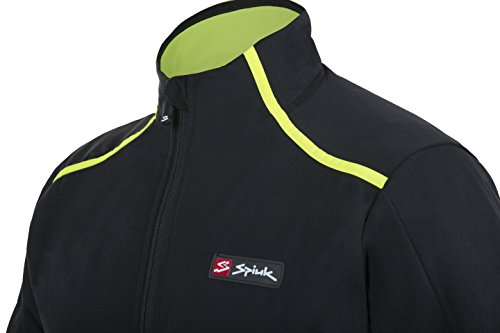 Spiuk Elite Plus Chaqueta, Hombre, Negro/Amarillo, L