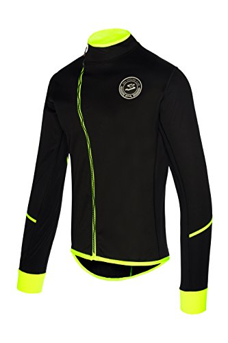 Spiuk Race Chaqueta, Hombre, Negro/Amarillo, M