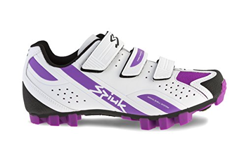 Spiuk Rocca MTB - Zapatillas Unisex, Color Blanco/Violeta, Talla 44