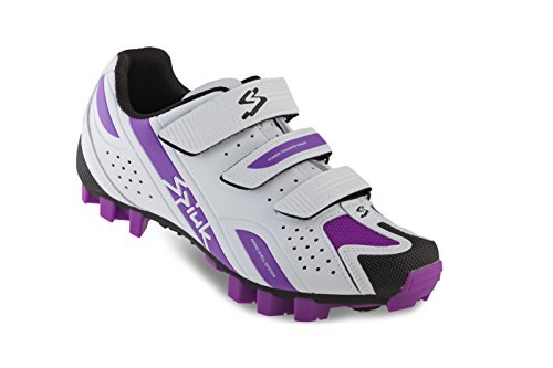 Spiuk Rocca MTB - Zapatillas Unisex, Color Blanco/Violeta, Talla 44