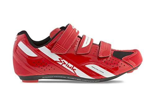 Spiuk Rodda Road - Zapatillas Unisex, Color Rojo/Blanco, Talla 47