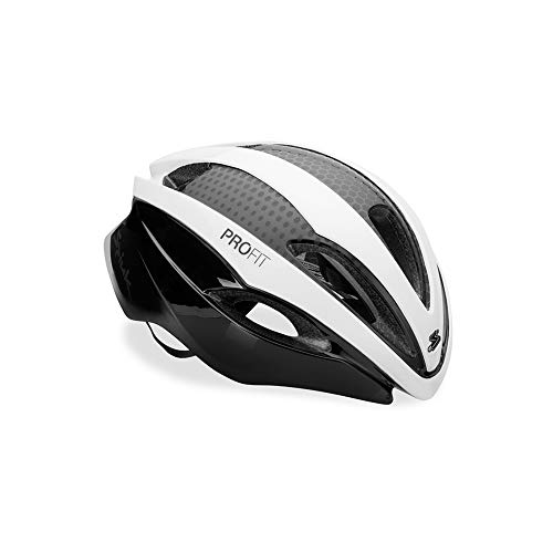 Spiuk Sportline Ae Casco Profit Aero, Adultos Unisex, Blanco/Negro, (M-L) 53-61