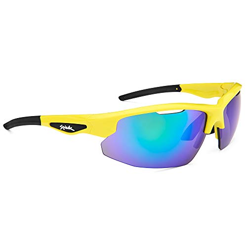 Spiuk Sportline Gafas Ciclismo Rimma, Adultos Unisex, Amarillo Fluor/Negro, Unico