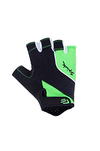 Spiuk XP Guantes Cortos, Hombre, Negro/Verde, S