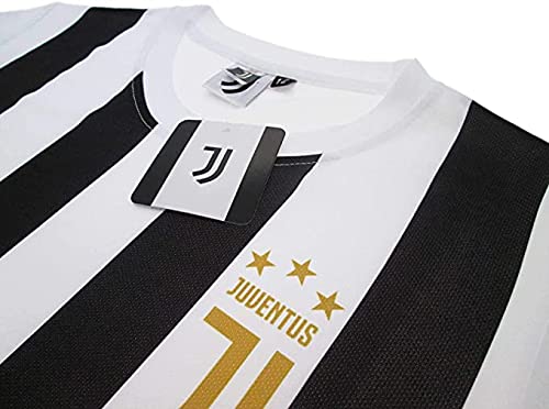 Sportbaer Camiseta de fútbol Paulo Dybala temporada 2021 2022. Camiseta blanca negra número 10. Primera camiseta. Réplica oficial autorizada. Tallas de adulto y niño.