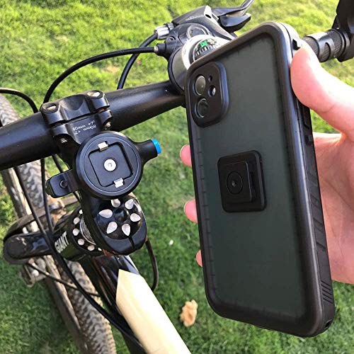 SPORTLINK Soporte Movil Bicicleta para iPhone 11 Pro - Soporte Moto & Funda Impermeable iPhone 11 Pro, Porta Bike Mount para 20-35 mm Manillar (5,8 Pulgadas)