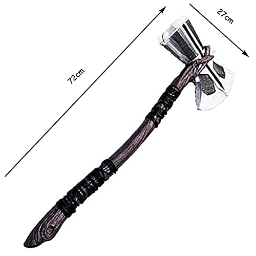 SPOTOR Martillo de Hacha de Thor Cosplay Prop 72cm Halloween Prop Cosplay Arma Juguetes Interactivos para Padres E Hijos Thor's Axe Kids Toys Thor Storm Breaker Axe Boys Brithdays Gift