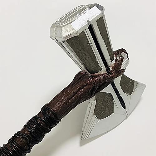 SPOTOR Martillo de Hacha de Thor Cosplay Prop 72cm Halloween Prop Cosplay Arma Juguetes Interactivos para Padres E Hijos Thor's Axe Kids Toys Thor Storm Breaker Axe Boys Brithdays Gift