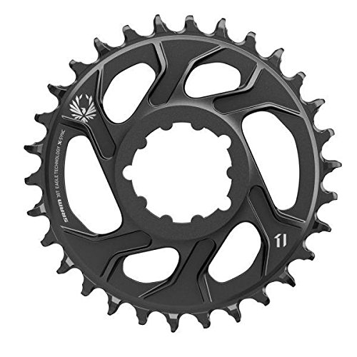 Sram Eagle X-Sync - Pedalier de aluminio de 34 dientes, montaje directo, impulso compensado, 12 velocidades - Color negro, 6 mm, Unisex, Eagle, negro