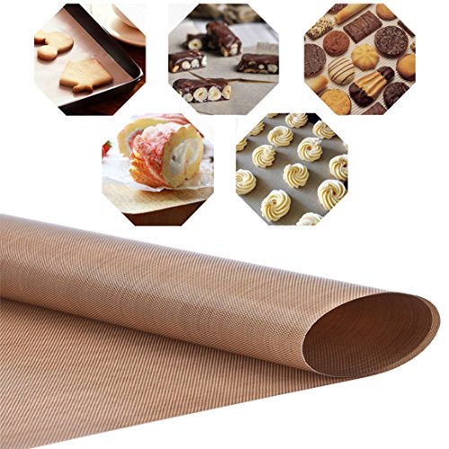 ss shovan Papel de Horno, Reutilizable Paquete de 5 Hojas de Teflon de PTFE para prensas de Calor Hoja de Papel de 40 * 50 cmResistente al Calor (50 * 50 * 3)