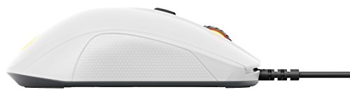 SteelSeries Rival 110 - Ratón de juego óptico, iluminación RGB, 6 botones, blanco
