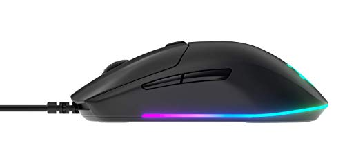 Steelseries Rival 3 - Ratón para Juegos - Sensor Óptico Truemove Core de 8.500 Cpi - 6 Botones Programables - Botones con Disparador Dividido - Cableado - Negro