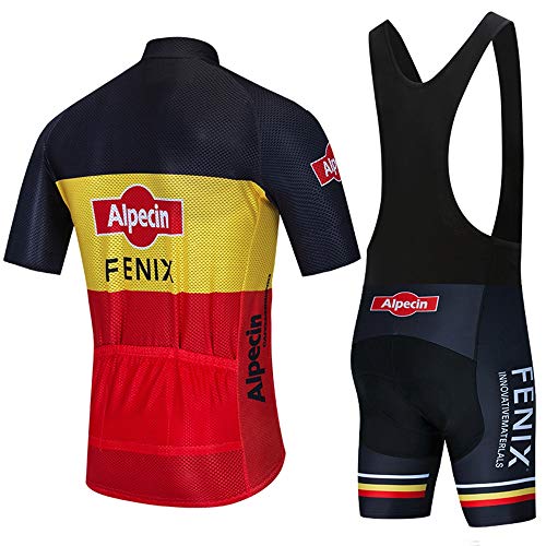 STEPANZU Maillot Ciclismo Verano Hombre-Mujer MTB Ropa + Culote Pantalones Cortos Conjunto de Ciclismo Ropa