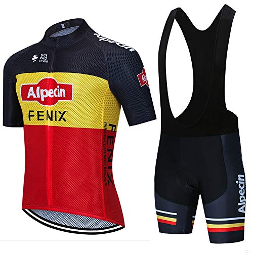 STEPANZU Maillot Ciclismo Verano Hombre-Mujer MTB Ropa + Culote Pantalones Cortos Conjunto de Ciclismo Ropa