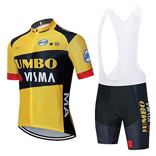 STEPANZU Ropa Ciclismo Hombre Verano Bicicleta Maillot + Culote Cortos Acolchados de Gel Transpirable Secado rápido Conjunto Maillot Ciclismo