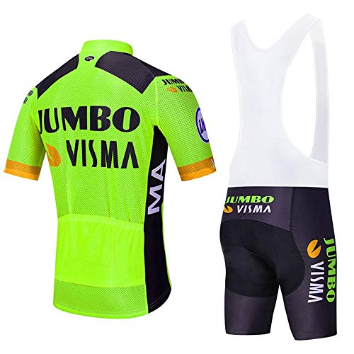 STEPANZU Ropa Ciclismo Hombre Verano Maillot Ciclismo Manga Corta Ropa MTB y Culotte Pantalones Cortos Acolchado